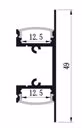 LED Aluminium Profile for Double-Side Lighting
