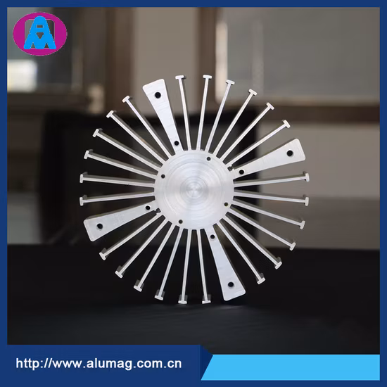 Color Anodized Aluminum Alloy Extrusion Profile with Customized Design Aluminium LED Heat Sink
