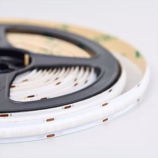 DC 24V 768 Chips Per Meter Indoor Linear Lighting Non-Waterproof Home TV Backlight Decoration Single Color Flexible RGB COB LED Tape Light Strip